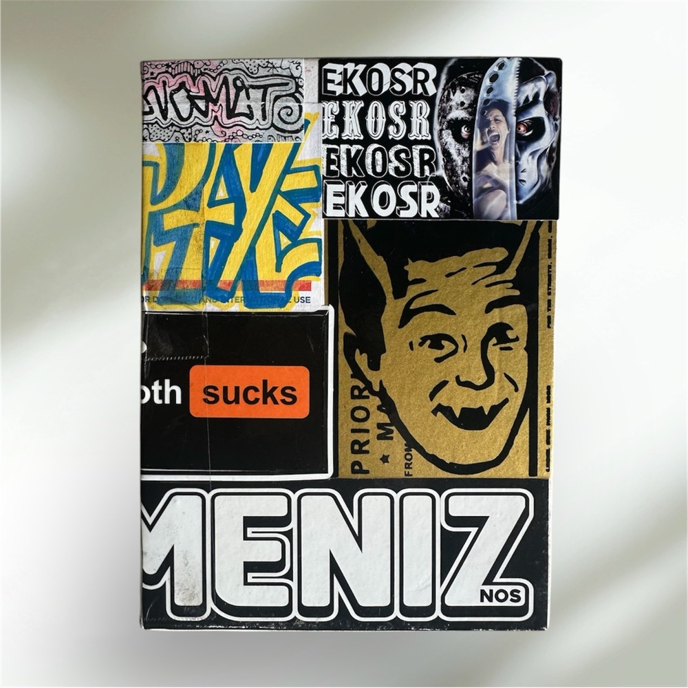 Unique Graphic Sticker Collage Art Zine